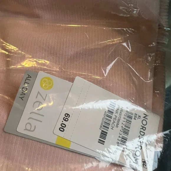 Zella Super Soft Comfy Plush Ottoman Sweatshirt Perfect Peach Pink::NWT:: - Picture 6 of 6